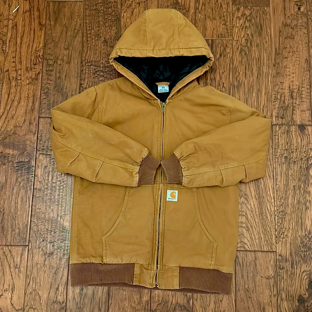 CARHARTT BOYS' FLANNEL QUILT LINED ACTIVE JACKET